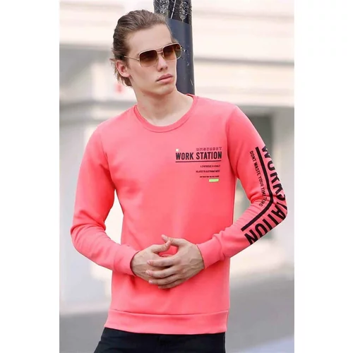 Madmext Printed Pink Sweatshirt 4161