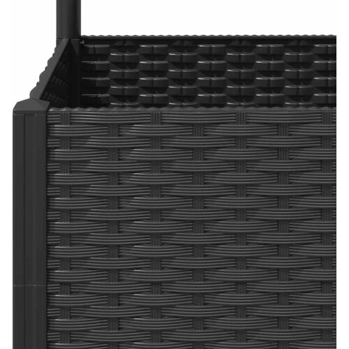  Vrtna sadilica s re&amp;scaron;etkom crna 80 x 80 x 136 cm PP Slike