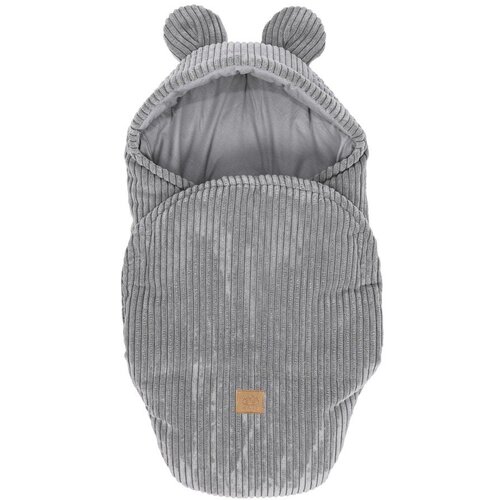MeowBaby Siva korduroy dječja povojnica 45x80 cm - Slike