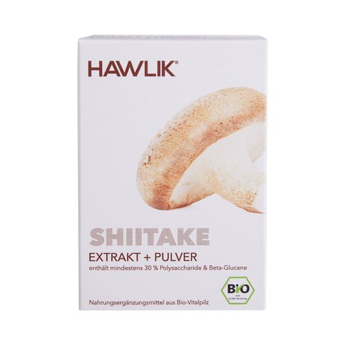 Hawlik shiitake ekstrakt + shiitake v prahu - organske kapsule - 60 kaps. Cene