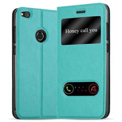 Cadorabo Huawei P8 LITE 2017/P9 LITE 2017 v mint turquoise - Za&scaron;čitni ovitek z magnetnim zapiranjem, stoječo funkcijo in 2 okencema za gledanje, (20551400) Cene