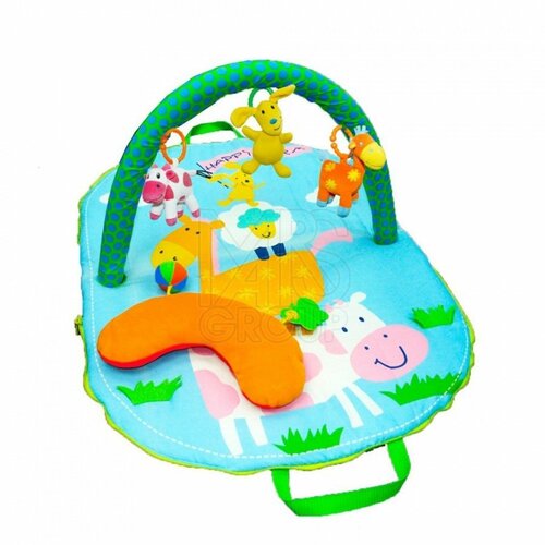 Biba Toys igračka za bebe bebi gimnastika žirafa i kravica A016648 Slike