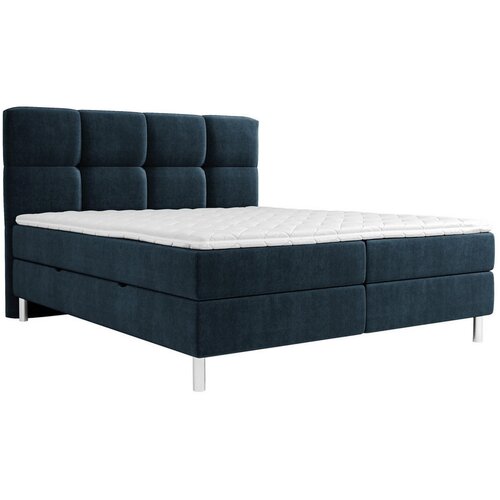 Esposa POSTELJA Z VZMETNICO 140 cm x 200 cm , tekstil temno modra Cene