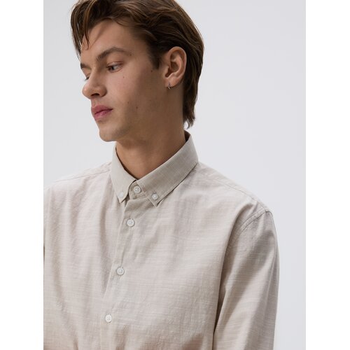 Reserved Slim fit pamučna košulja - bež Cene
