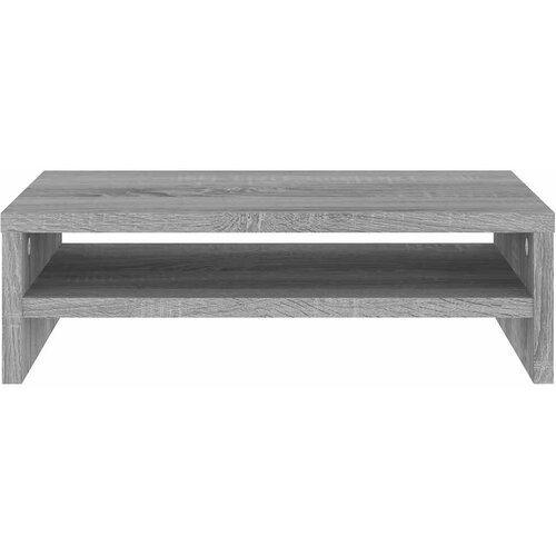 Stalak za monitor boja sivog hrasta 42 x 24 x 13 cm drveni Slike