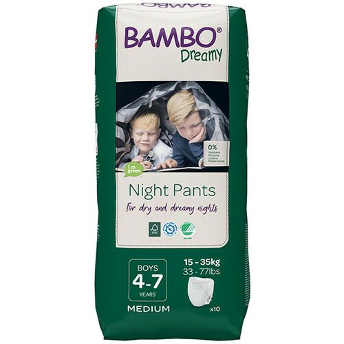 Bambo dreamy noćne gaćice z 4-7 godina, 15-35kg Slike