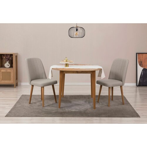 Hanah home Set Trpezarijski sto i 2 trpezarijske stolice Vina 1005, Hrast Cene