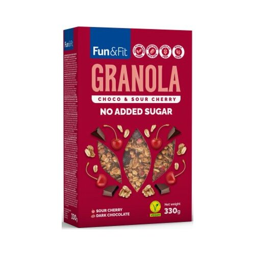 Florida Bel fun&fit granola čoko višnja 330G Cene