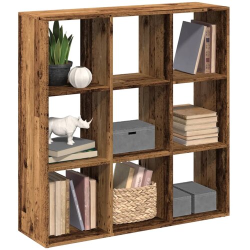 Pregrada regal za knjige boja drva 102x29x103,5 cm drveni Slike