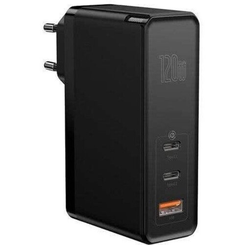 Baseus Adapter hišni polnilec 220v gunfast quick charge 120ww vhod 1x usb a in 2x type c - original (eu blister) črn Cene