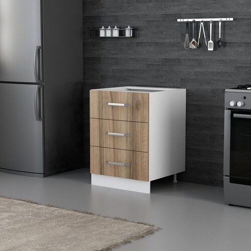 Hanah home kuhinjski element Minar 4165, 60 cm, beli / dore Cene