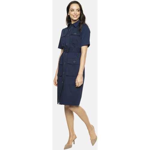 Potis & Verso Woman's Dress Olis Navy Blue Slike