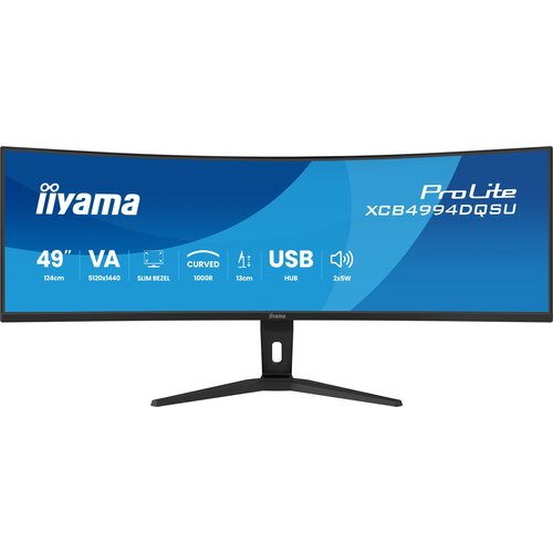 Iiyama ProLite XCB4994DQSU-B1 computer monitor 124.5 cm (49) 5120 x 1440 pixels Dual QHD LCD Black Cijene