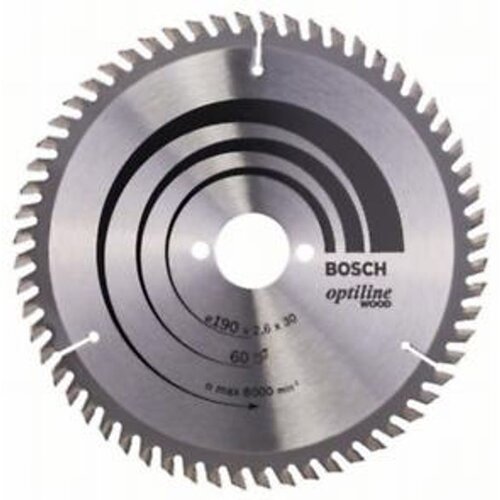 Bosch List kružne testere Optiline Wood 190 x 30 x 2.6 mm. 60 Cene