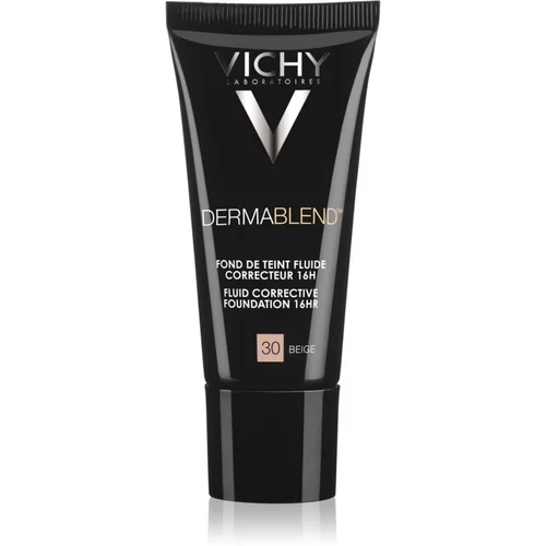 Vichy Dermablend korektivni tekoči puder z UV faktorjem odtenek 30 Beige 30 ml