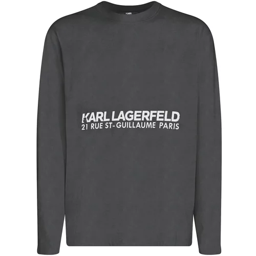 Karl Lagerfeld Majica 'Rue St-Guillaume' črna / bela