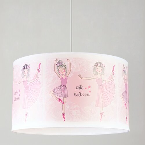  Brilagi - LED dečji luster na sajli BOBO 1xE27/10W/230V prečnik 35 cm ružičasta/baletanke Slike
