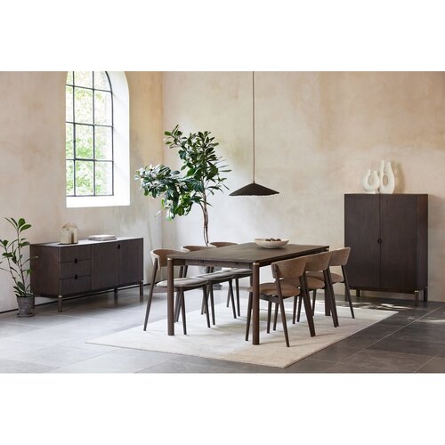 Unique Furniture Rjava raztegljiva jedilna miza 95x180 cm Arun &amp;ndash; Slike