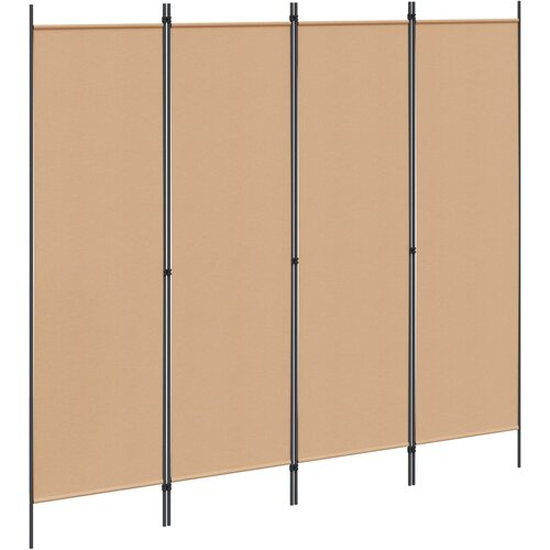  4-panelni pregradni zid Bež 200 x 180 cm Tkanina Cene