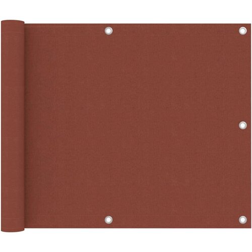 Balkonski zastor terakota 75 x 500 cm od tkanine Oxford Slike