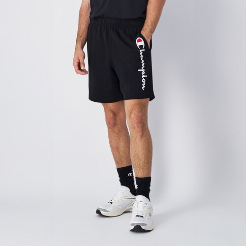 Champion big logo french terry shorts black Slike