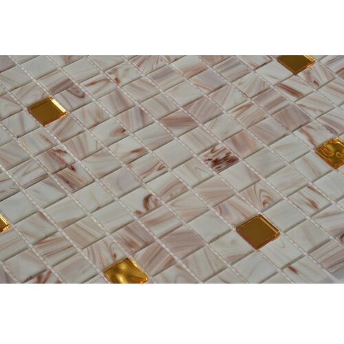 Nero Kristalni stakleni mozaik za bazen White Gold Cene