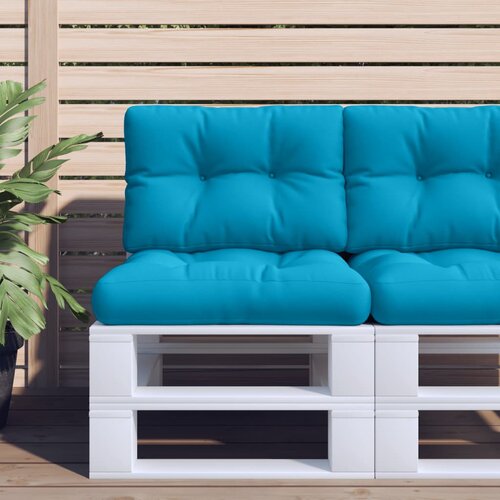 vidaXL Blazina za kavč iz palet svetlo modra 60x40x12 cm blago Cene