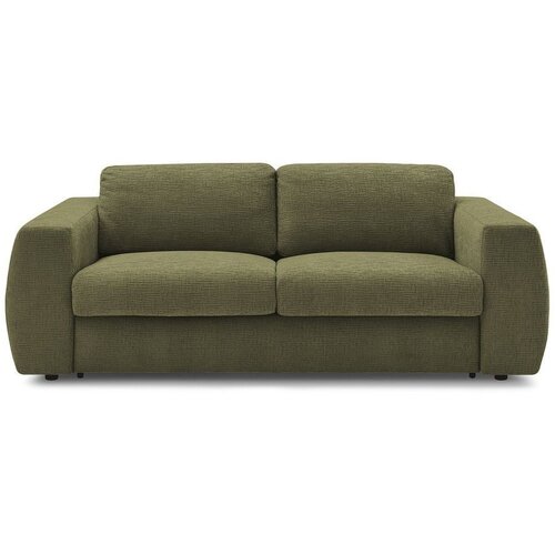 Bobochic Paris Zelena sofa za spavanje/sklopiva od šenila 220 cm Hugo – Cene