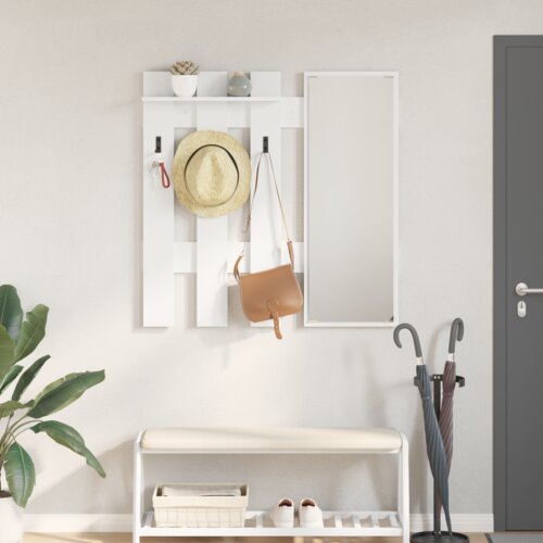 vidaXL Nadwyčajna obešalnik za plašče Bela 100 x 10 x 100 cm Cene