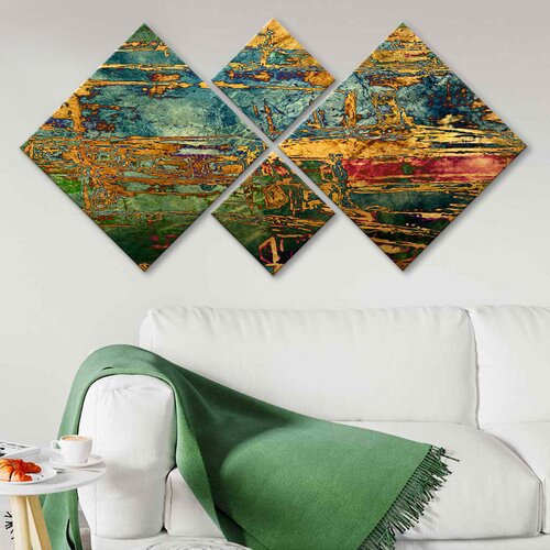 Wallity slika 4MDF10944245, 60x115 cm, 4 dijela Cijene