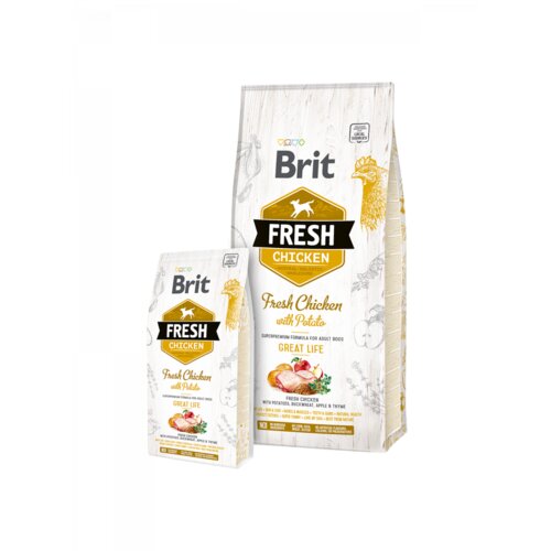 Brit Fresh Chicken with Potato Adult Great Life 12kg Slike