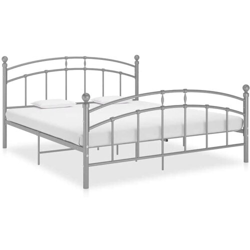  Za krevet sivi metalni 160 x 200 cm Slike