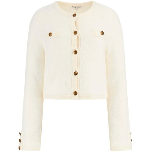 Guess Telovniki &amp;amp; Jope Ls Suzumi Crushed Cardigan Bela Slike