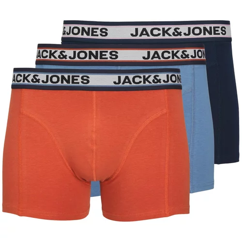 Jack & Jones Bokserice 'Marco' svijetloplava / tamno plava / svijetlosiva / tamno narančasta