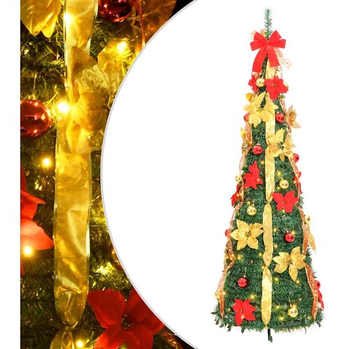  Umjetno božićno drvce 100 LED žarulja zeleno 150 cm Cijene