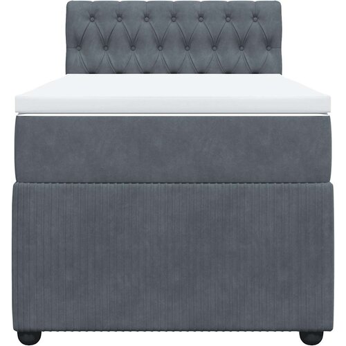 Box spring krevet s madracem tamnosivi 90x190 cm bar&amp;scaron;unasti Slike