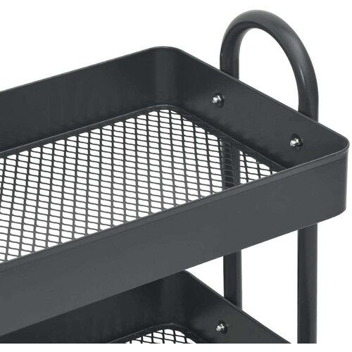 VidaXL Kolica s 3 razine antracit 43 x 34 x 79 cm čelična Slike