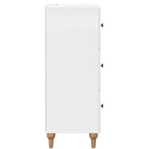  Ormar s ladicama Bijela visokog sjaja 33 x 34 5 x 90 cm - Bijela visokog sjaja Slike