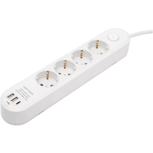Home Produžni kabl NV4KUSBC, 4 Utičnice, 1.5mm&sup2;, USB, 1.5 Met. Cijene