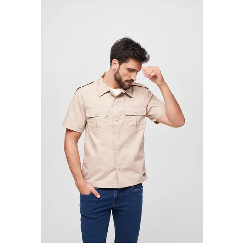 Brandit US Ripstop Short Sleeve Shirt Beige