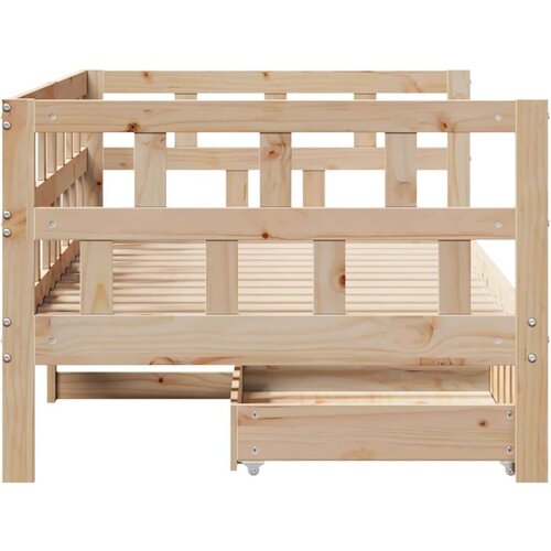 vidaXL Dnevni krevet s ladicama bez madraca 90x200 cm masivno drvo Cene