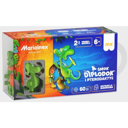 Marioinex mini Waffle 60 kom, Diplodocus and Pterodactyl Slike