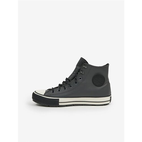 Converse Dark Grey Men's Ankle Leather Sneakers Chuck Taylor A - Men's Slike