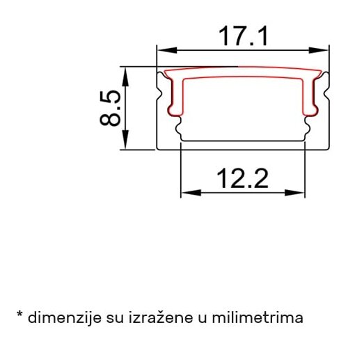 Bb Link led profil LL-ALP002-R Cene