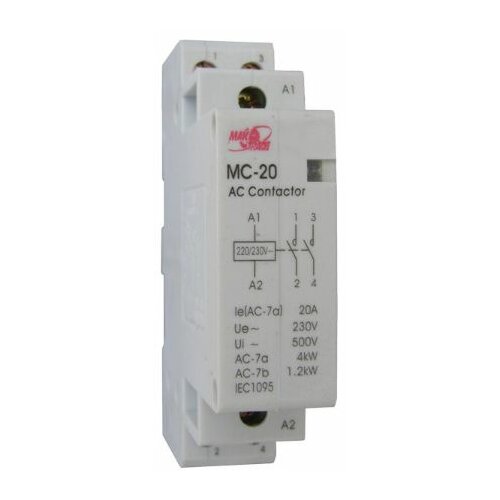 MTG kontaktor modularna 20A MC-20 2P (monofazna) Slike