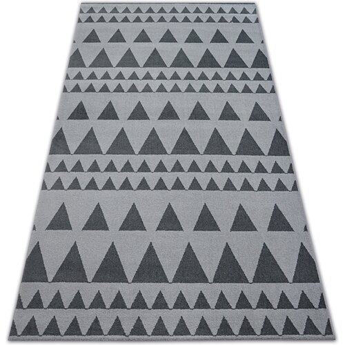 RugsX Preproge Preproga SENSE Micro 81243 TRIKOTNIKI srebro/antra 80x150 cm Črna Cene