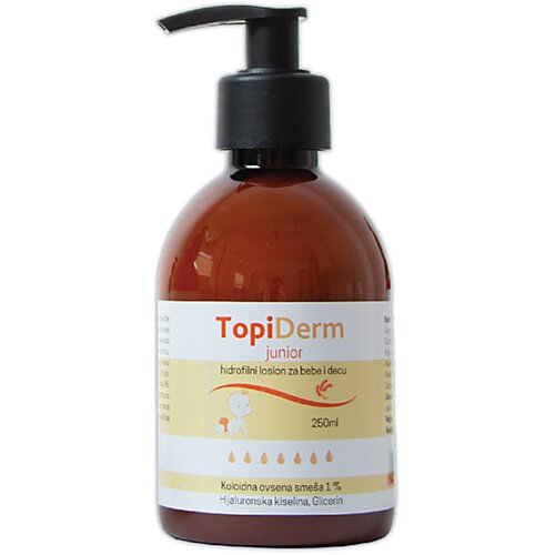 Inoderma Topiderm Hidrofilni losion za nežnu hidriranu kožu dece Junior, 250ml Cene