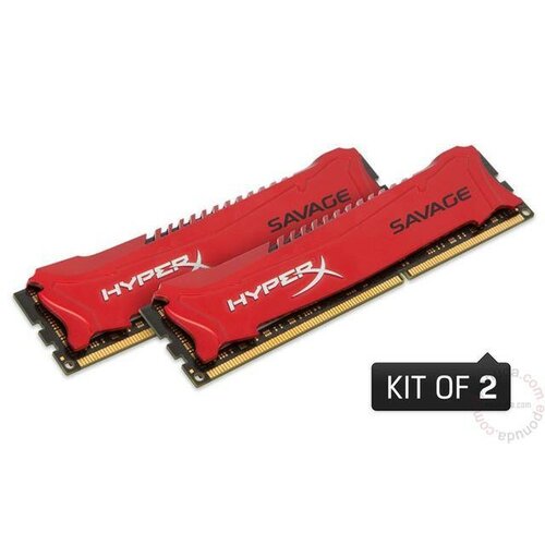 Kingston 16GB 2x8GB DDR3 HyperX Savage CL9 HX318C9SRK2/16 ram memorija Slike