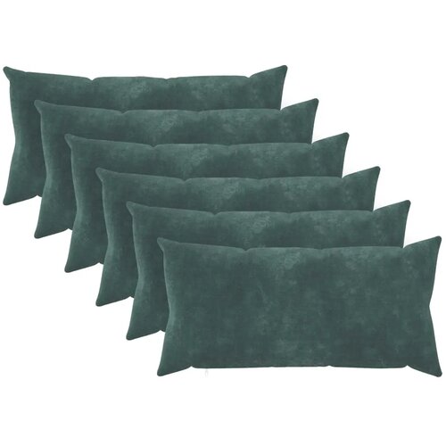  Jastuk s jastukom HEERLEN 6 kom. Morska plava Mikrofibra Flis - Morsko plava 40 x 80 cm 6 Cijene