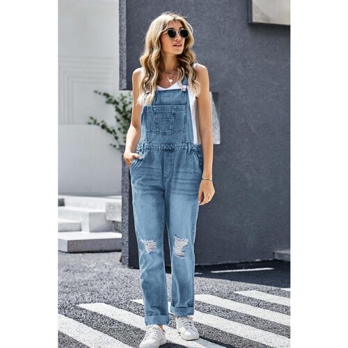 Fenzy Jeans Kombinezon Sa Prorezima Cheyenne, Svjetlo Plava Slike